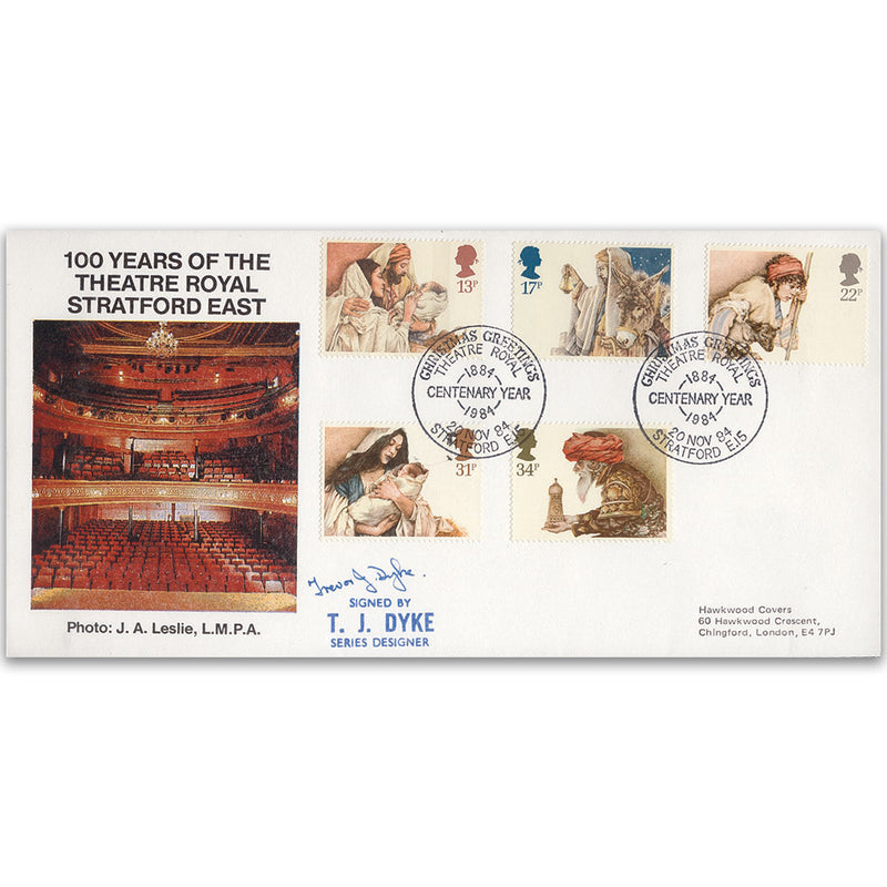 1984 Christmas - Theatre Royal Stratford East Official - Signed by T. J. Dyke