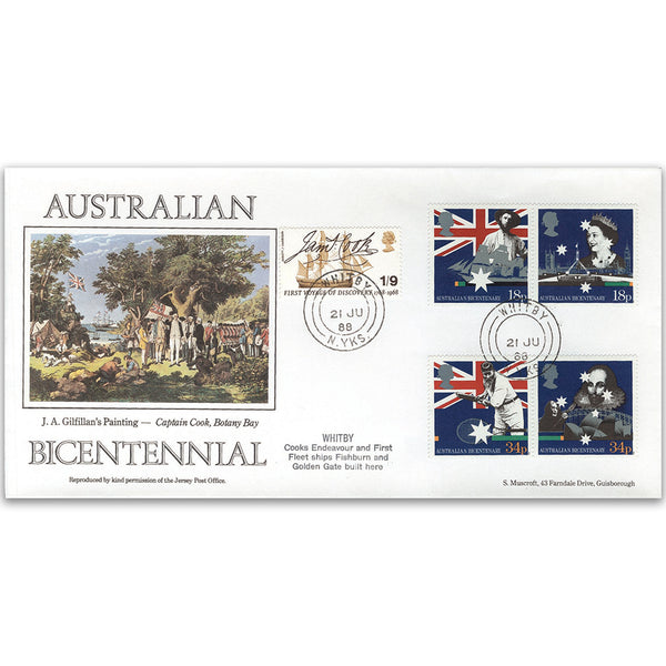 1988 Australia Settlement Bicentenary - Whitby, North Yorkshire CDS