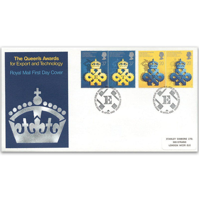 1990 Queen's Award 25th Royal Mail Cover - Edinburgh