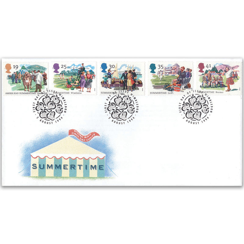 1994 Summertime Royal Mail Cover, Wimbledon h/s