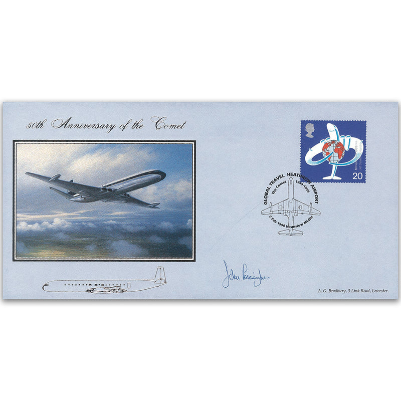 1999 Comet Jet Airliner 50th - Signed by John Cunningham